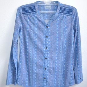 Ruff Hewn Womens Top Blue Cotton Small